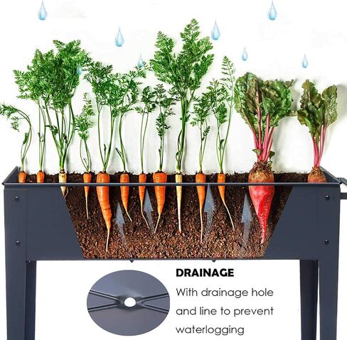 FOYUEE Raised Planter Box with Legs Outdoor Elevated Garden Bed On Wheels for Vegetables Flower Herb Patio in Saudi Arabia