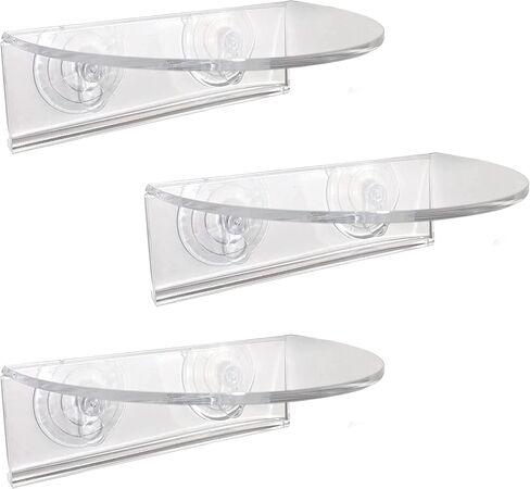 Window Garden Veg Ledge Suction Cup Window Shelf – Create an Indoor Garden, Hold Your Planter Pots, Seed Starter, Figurines on Your Window. Grow Herbs, Microgreens, Succulents, Sleek (2 Pack) in Saudi Arabia