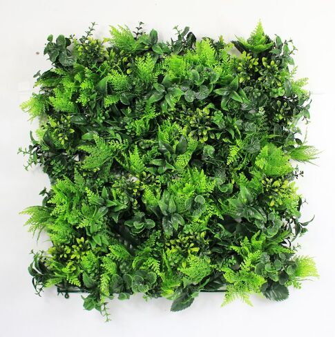 Artificial Hedges Panels, Topiary Fence Screening, Faux Greenery Grass Backdrop, Outdoor Privacy Wall Garden Fence Decoration, Pack of 6pcs 20"x20" in Kuwait