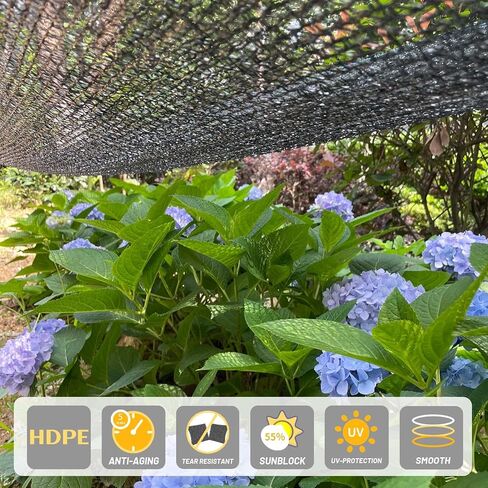 Cool Area 40% 6x8ft Sunblock Shade Cloth Cover Mesh UV Resistant Net for Garden Flower Plant Greenhouse, Green in Saudi Arabia