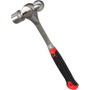 24 oz Dead Blow Hammer Dual Head Ball Peen Blow Striking Flat Pein Non-Slip Handle,1.5 LB Orange (YY-7-001) in Saudi Arabia
