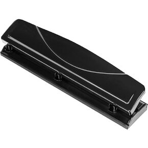 أمازون بيسكس، 3 فتحات للثقب، شبه قابلة للتعديل، سعة 30 ورقة، أسود in Kuwait