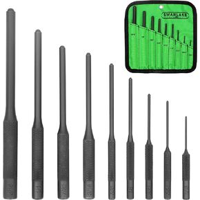 SWANLAKE 9-Pieces Roll Pin Punch Set, Removing Repair Tool with Holder for Automotive, Watch Repair,Jewelry and Craft in Saudi Arabia
