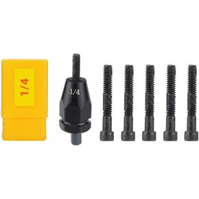 Pneumatic 3/16 Self-Locking Rivet Nut Gun Head with (Replacement Mandrel Each 5pcs）for Pneumatic Rivet Nut Gun and Cordless Rivet Nut Tool (HIFESON & EROSHAK)