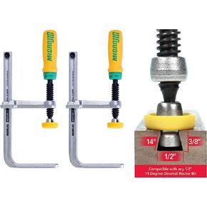 MICROJIG GRR-RIPPER DVC-538K2 مشابك متوافقة، أصفر/أخضر