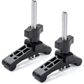 POWERTEC T-Track Hold Down Clamp and Intersection Kit Bundle | Holds Workpieces Firmly in Place While Allowing Position Adjustments
