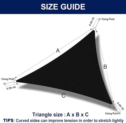 PureFit مستطيلة لأشرعة الشمس في الهواء الطلق مقاس 10 × 13 قدمًا - مظلة شمسية للحماية من أشعة الشمس فوق البنفسجية، مظلة ظلال للفناء الخلفي والسطح والعشب والرمل in Saudi Arabia