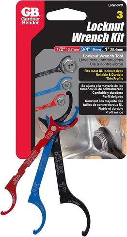 غاردنر بيندر مجموعة مفتاح عدة قفل من ال ان دبليو-كيت، ½ و¾ انش، فك / مشدود، هيكل ستيل يناسب قفل يو ال، 2 عبوة. حزمة، اسود in Kuwait