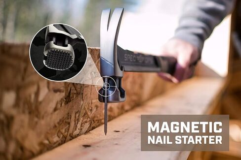 سبيك اوبس مجموعة ادوات مطرقة - مطرقة مسامير 20 اونصة، مطرقة تأطير 22 اونصة مع مخلب مزق وغطاء مطرقة ناعم - SPEC-M20SF-M22CF-S - رأس أخف بنسبة 25% وقبضة MOA ماصة للصدمات - 3% تم التبرع بها للمحاربين in Kuwait