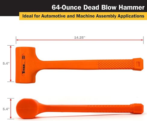 Titan 63143 3-Piece Dead Blow Hammer Set | Includes 16oz, 32oz, 48oz in Kuwait