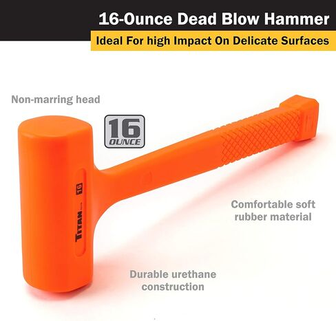 Titan 63143 3-Piece Dead Blow Hammer Set | Includes 16oz, 32oz, 48oz in Kuwait
