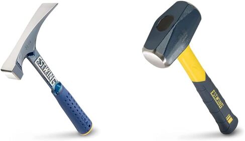 ESTWING Bricklayer's/Mason's Hammer - 22 oz Masonry Tool with Forged Steel Construction & Shock Reduction Grip - E6-22BLC in Kuwait