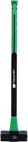 Hooyman Sledge and Club Hammer مع هيكل عالي التحمل، مقبض مريح مانع للانزلاق على شكل حرف H، قلب من الألياف الزجاجية، فولاذ عالي القوة للبناء، البستنة، إدارة الأراضي، أعمال الفناء، وفي الهواء الطلق in Kuwait