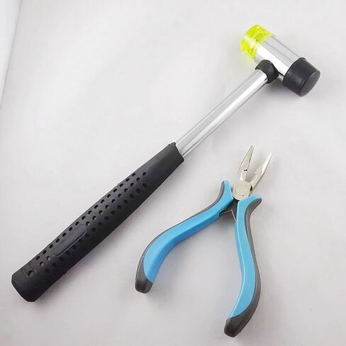 1" [25mm] Interchangable Head Soft Face Hammer and Pliers Kit for Upholstery Nails SFHKIT in Saudi Arabia