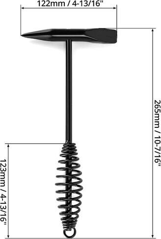 QWORK Welding Chipping Hammer, 2 Packs 10.5" Two-head Hammer with Coil Spring Handle Welding Cleansing and Crushed Ice in Saudi Arabia