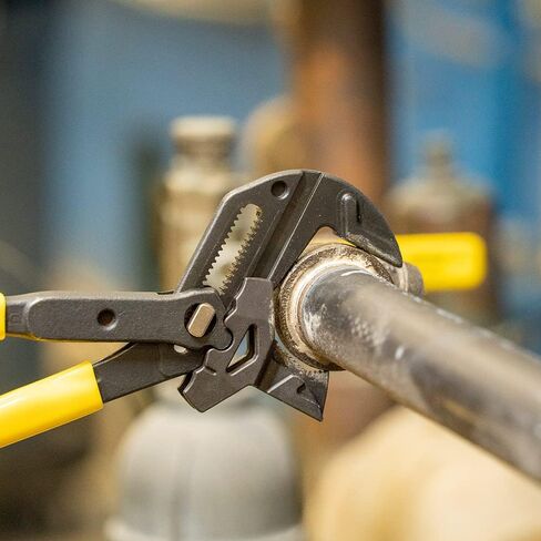 مفتاح ربط ذو طيات D53010 من كلاين تولز، كماشة مضخة قابلة للتعديل وفكوك متوازية ناعمة، رافعة عالية، 25.4 سم in Kuwait