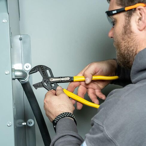 مفتاح ربط ذو طيات D53010 من كلاين تولز، كماشة مضخة قابلة للتعديل وفكوك متوازية ناعمة، رافعة عالية، 25.4 سم in Kuwait