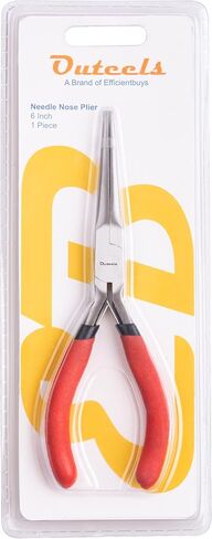 Long Nose Pliers 8 inch - Precision Needle Nose Pliers with Wire Cutters - Pack 1 in Saudi Arabia