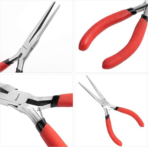 Long Nose Pliers 8 inch - Precision Needle Nose Pliers with Wire Cutters - Pack 1 in Saudi Arabia