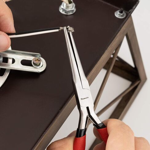Long Nose Pliers 8 inch - Precision Needle Nose Pliers with Wire Cutters - Pack 1 in Saudi Arabia