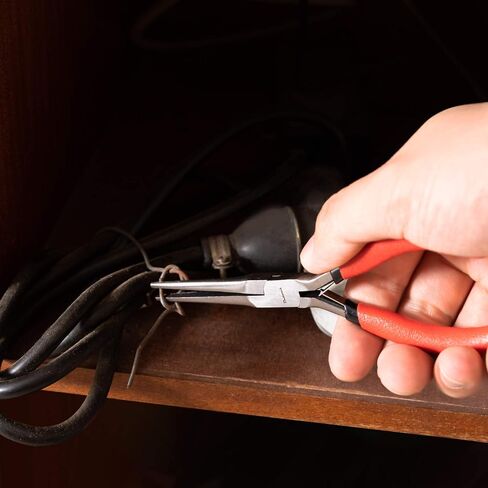 Long Nose Pliers 8 inch - Precision Needle Nose Pliers with Wire Cutters - Pack 1 in Saudi Arabia