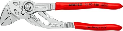 Pliers Wrench XS and KNIPEX Tools - Cobra Water Pump Pliers (8701125), 5-Inch,Red and Silver Bundle in Saudi Arabia