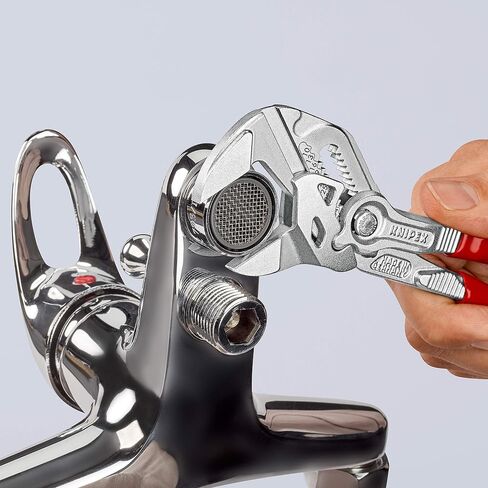 Pliers Wrench XS and KNIPEX Tools - Cobra Water Pump Pliers (8701125), 5-Inch,Red and Silver Bundle in Saudi Arabia