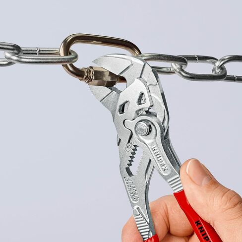 Pliers Wrench XS and KNIPEX Tools - Cobra Water Pump Pliers (8701125), 5-Inch,Red and Silver Bundle in Saudi Arabia