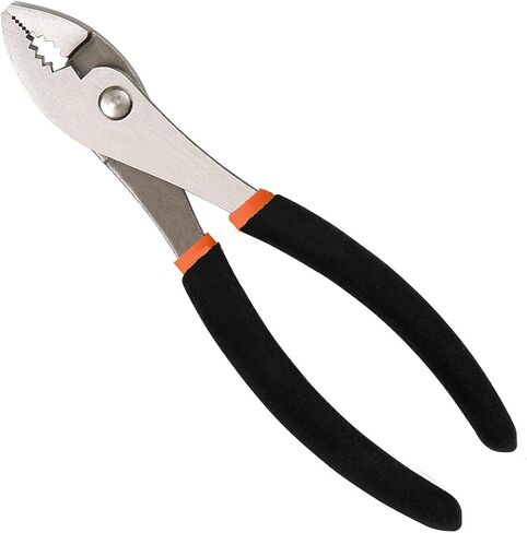 Edward Tools Harden Pro Slip Joint Pliers - Heavy Duty Fine Carbon Steel - Non Slip Handle - Channel Lock Design - Nut and Bolt Fastener - Extra Strong Teeth for Superior Grip (8") in Saudi Arabia