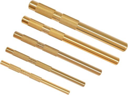 Brass Drift Punch Tool Set 5 Piece with 1/4 Inch, 3/8 Inch, 1/2 Inch, 5/8 Inch, 3/4 Inch Drift Punches in Saudi Arabia