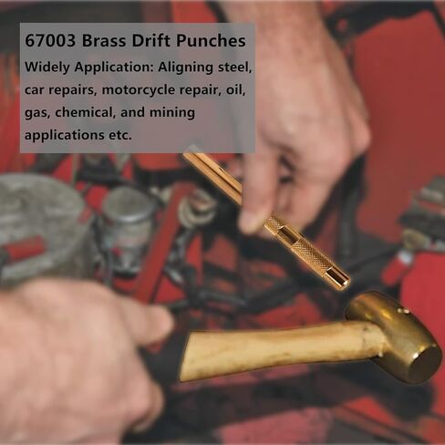 Brass Drift Punch Tool Set 5 Piece with 1/4 Inch, 3/8 Inch, 1/2 Inch, 5/8 Inch, 3/4 Inch Drift Punches in Saudi Arabia