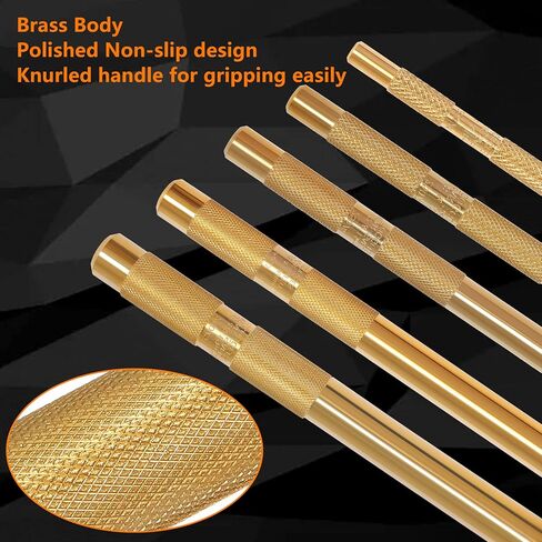 Brass Drift Punch Tool Set 5 Piece with 1/4 Inch, 3/8 Inch, 1/2 Inch, 5/8 Inch, 3/4 Inch Drift Punches in Saudi Arabia