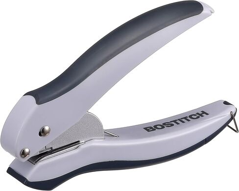 Bostitch Office EZ Squeeze One-Hole Punch، سعة 10 ورقات، خفيف الوزن، رمادي/أزرق (2402) in Kuwait