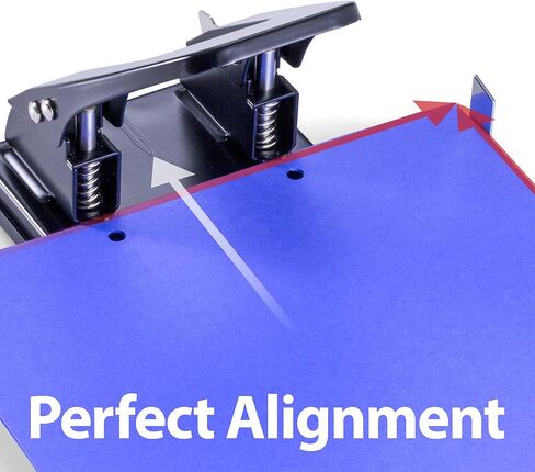 اوفيس مايت خرامة ورق قياسية بفتحتين، سعة 30 ورقة، اسود (90079) in Kuwait