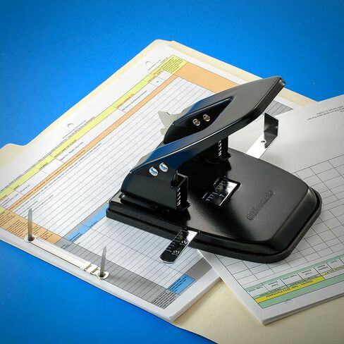 اوفيس مايت خرامة ورق قياسية بفتحتين، سعة 30 ورقة، اسود (90079) in Kuwait