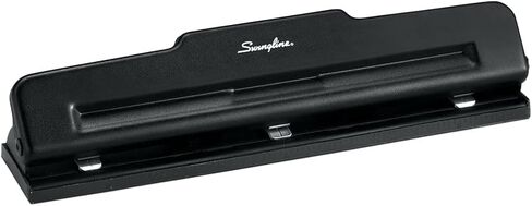 خرامة سوينجلاين بفتحتين، مقبض مريح بثقبتين، سعة ثقب 28 ورقة، جهد أقل بنسبة 50%، يتضمن دليل المحاذاة، أسود (74050) in Kuwait