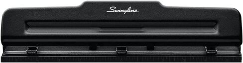 خرامة سوينجلاين بفتحتين، مقبض مريح بثقبتين، سعة ثقب 28 ورقة، جهد أقل بنسبة 50%، يتضمن دليل المحاذاة، أسود (74050) in Kuwait