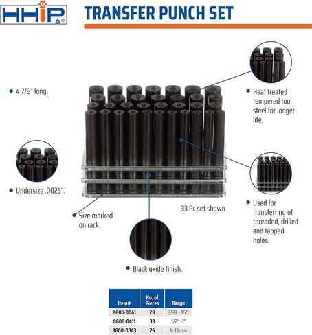 HHIP 8600-0045 مجموعة 60 قطعة #1-60 لثقب النقل in Saudi Arabia