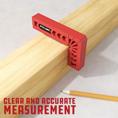 ويتولز 12 قطعة من مربعات تحديد المواقع، مشبك زاوية قائمة 90 درجة ادوات النجارة للعمال الحرفيين، مشبك خشبي مربع لاطارات الصور والخزائن والصناديق وغيرها - WE867 in Kuwait