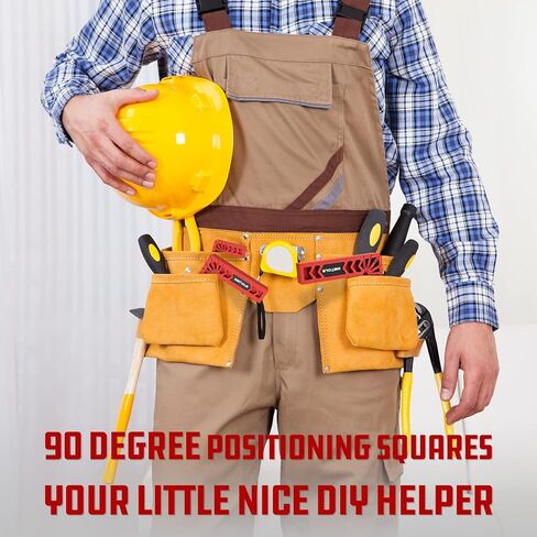 ويتولز 12 قطعة من مربعات تحديد المواقع، مشبك زاوية قائمة 90 درجة ادوات النجارة للعمال الحرفيين، مشبك خشبي مربع لاطارات الصور والخزائن والصناديق وغيرها - WE867 in Kuwait