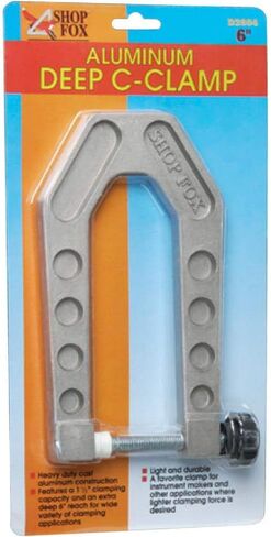 Shop Fox D2804 6-Inch Aluminum Deep Reach C-Clamp in Kuwait