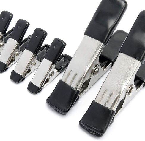 مجموعة أمازون بيسيكس 20 قطعة من مشبك زنبركي فولاذي، 15 عبوة مقاس 3/4 بوصة، 5 عبوات مقاس 1 بوصة، أسود/فضي in Kuwait