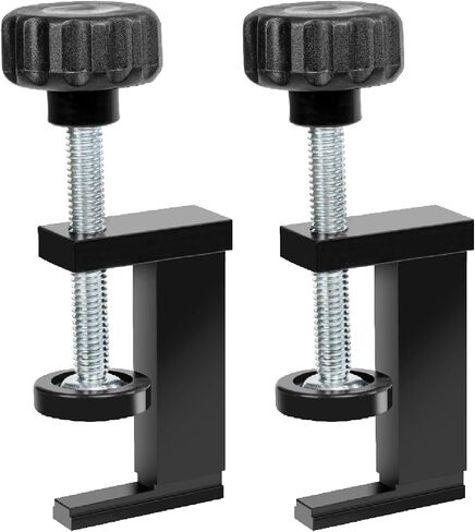 POWERTEC 71439 T-Track Clamp Vice | مشابك تثبيت للأسفل لمسارات T التي تقبل مسامير سداسية الرأس مقاس 5/16 بوصة أو أكبر - عبوتان in Kuwait