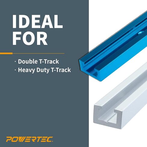 POWERTEC 71439 T-Track Clamp Vice | مشابك تثبيت للأسفل لمسارات T التي تقبل مسامير سداسية الرأس مقاس 5/16 بوصة أو أكبر - عبوتان in Kuwait