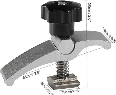 Genmitsu 2PCS T-Track Mini Hold Down Clamp Kit, CNC Router Clamp for Woodworking and Metalworking, Compatible with 3018 CNC Router Machines, 3018-PRO/ 3018-PROVer/ MX3, 2.57’’Lx 0.79’’Wx 1.97’’H in Saudi Arabia