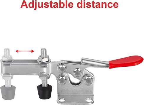 Accessbuy Toggle Clamp 225D 500Lbs القدرة القابضة الثقيلة كبيرة عقد المشبك الإفراج السريع المشبك الأفقي (2 حزمة) in Kuwait