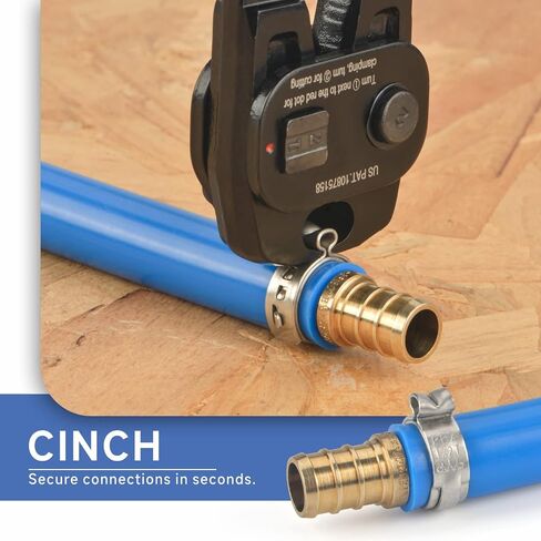 iCRIMP Ratchet PEX Cinch&Remove Tool for 3/8 to 1-inch Stainless Steel Clamps-work with ASTM F2098 and Non 2098 Single Ear Hose Clamps in Saudi Arabia
