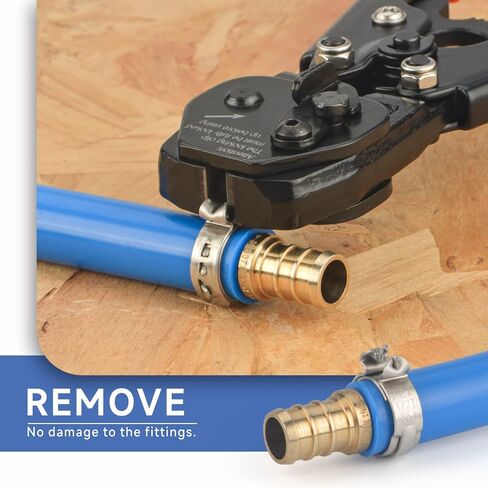 iCRIMP Ratchet PEX Cinch&Remove Tool for 3/8 to 1-inch Stainless Steel Clamps-work with ASTM F2098 and Non 2098 Single Ear Hose Clamps in Saudi Arabia