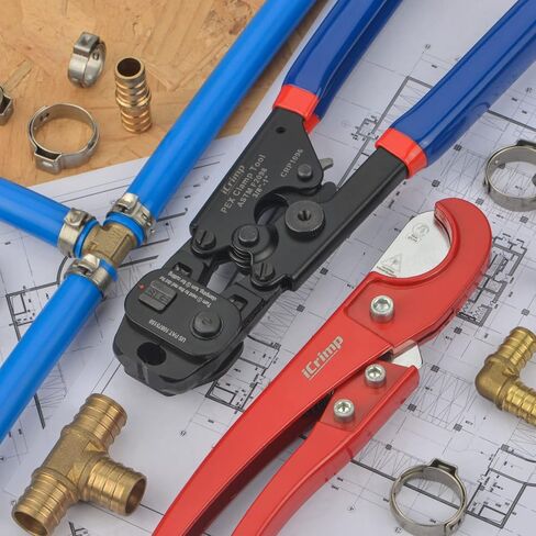 iCRIMP Ratchet PEX Cinch&Remove Tool for 3/8 to 1-inch Stainless Steel Clamps-work with ASTM F2098 and Non 2098 Single Ear Hose Clamps in Saudi Arabia