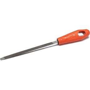 Nicholson 6" Triangle Single Cut Extra Slim Taper File with Red Handle - 21736NN in Kuwait